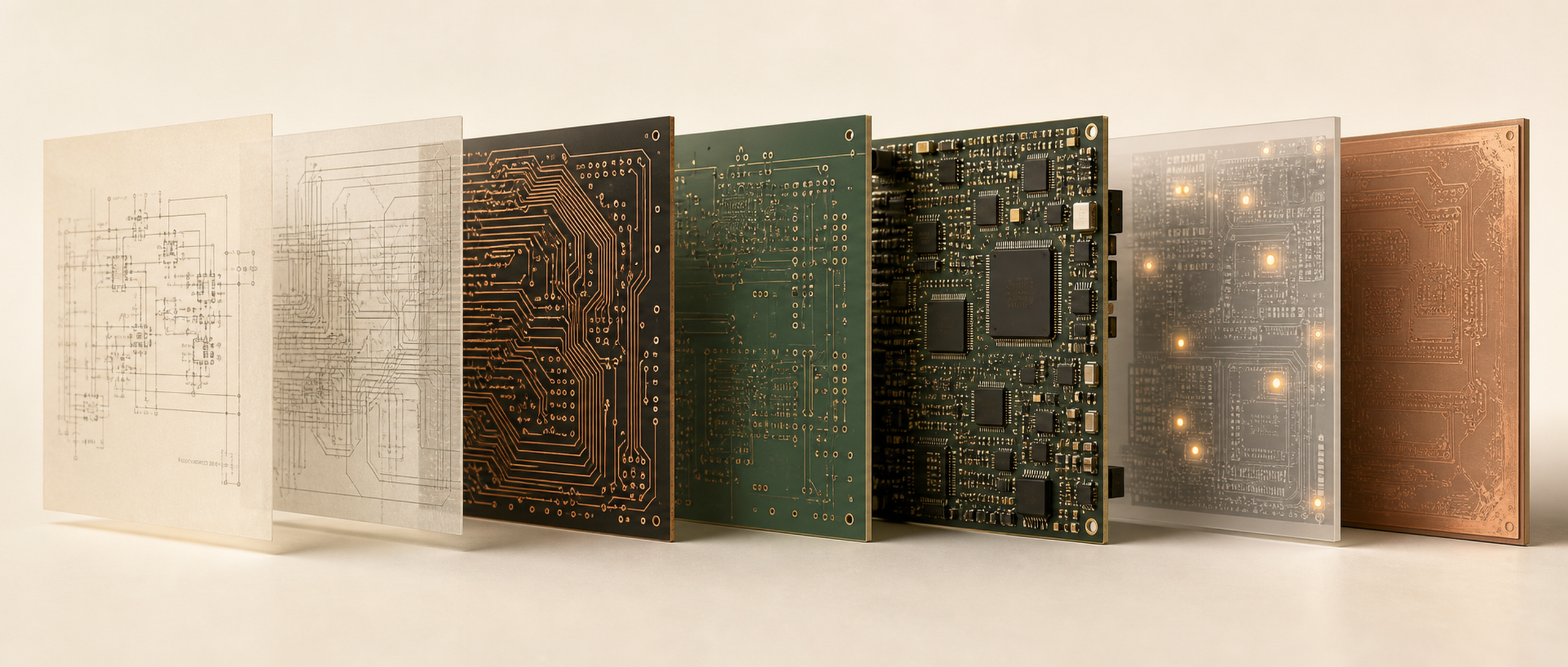OmeraCode EDA layered hardware board rendering